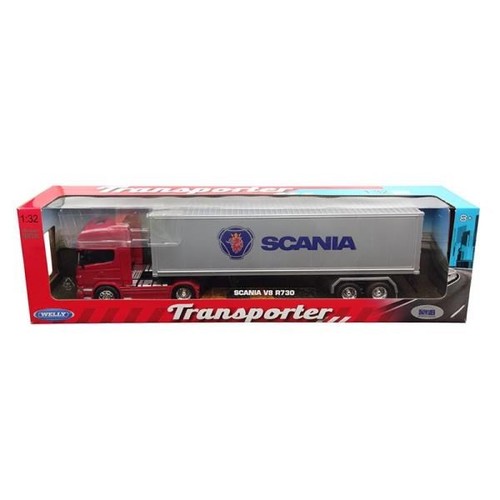 4891761326715 WELLY Trailer Truck 1:32 Scania V8 R730 32671 WELLYS - Picture 1 of 1