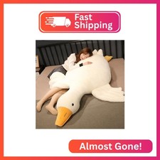 Srutirbo Giant Goose Stuffed Animal, 51.1 Inch Soft Goose Plush Pillow, Cute Duc