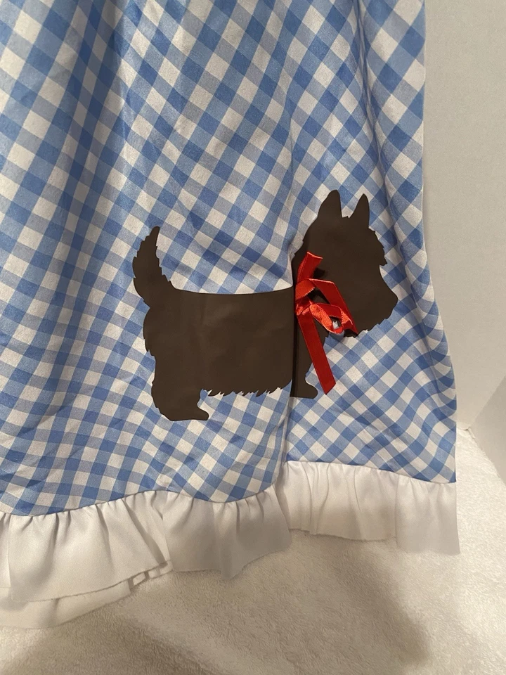 Disfraz de Halloween Rubíes Mago de Oz Dorothy Azul Lentejuelas a Cuadros Talla S Foto 4 de 4