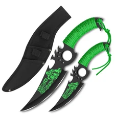 Zombie Malice Apocalypse Ninja Throwing Knife Set | Stainless Steel Blades