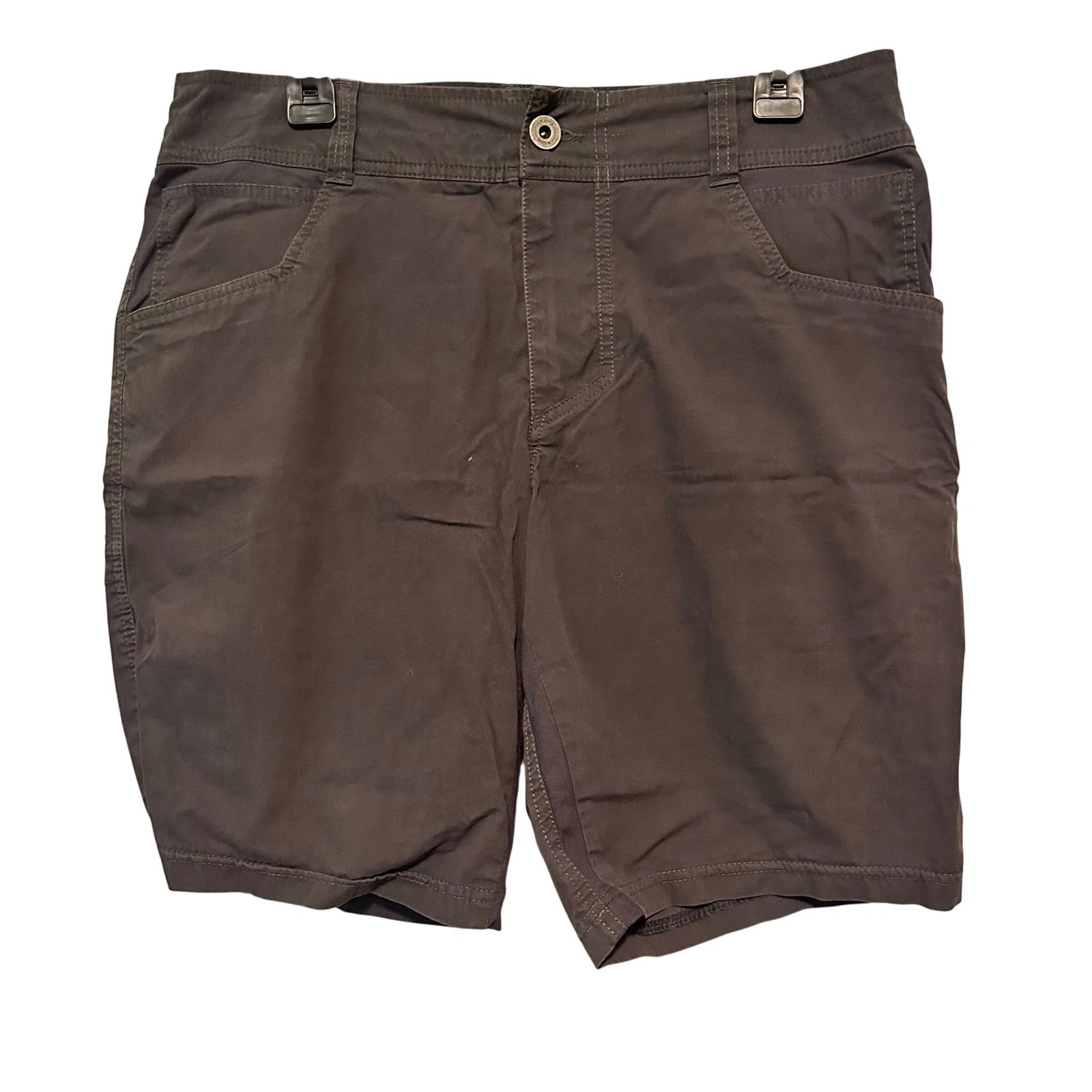 Kuhl Shorts Mens 33 Dark Grey Charcoal Hiking Outdoor Cargo Style 5271