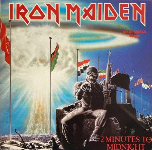 Iron Maiden, 2 Minutes To Midnight, Maxi-Single 1984, ORIGINAL PRESSING!