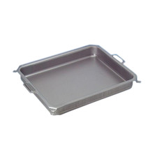 Pfanne B: 63,5 x T: 51,5 cm aus Stahl für 3 er Gasgrill H: 6 cm, Grillpfanne