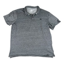 Men's Quiksilver Regular Fit Cotton Stripe Polo Shirt XL Extra Large Golf