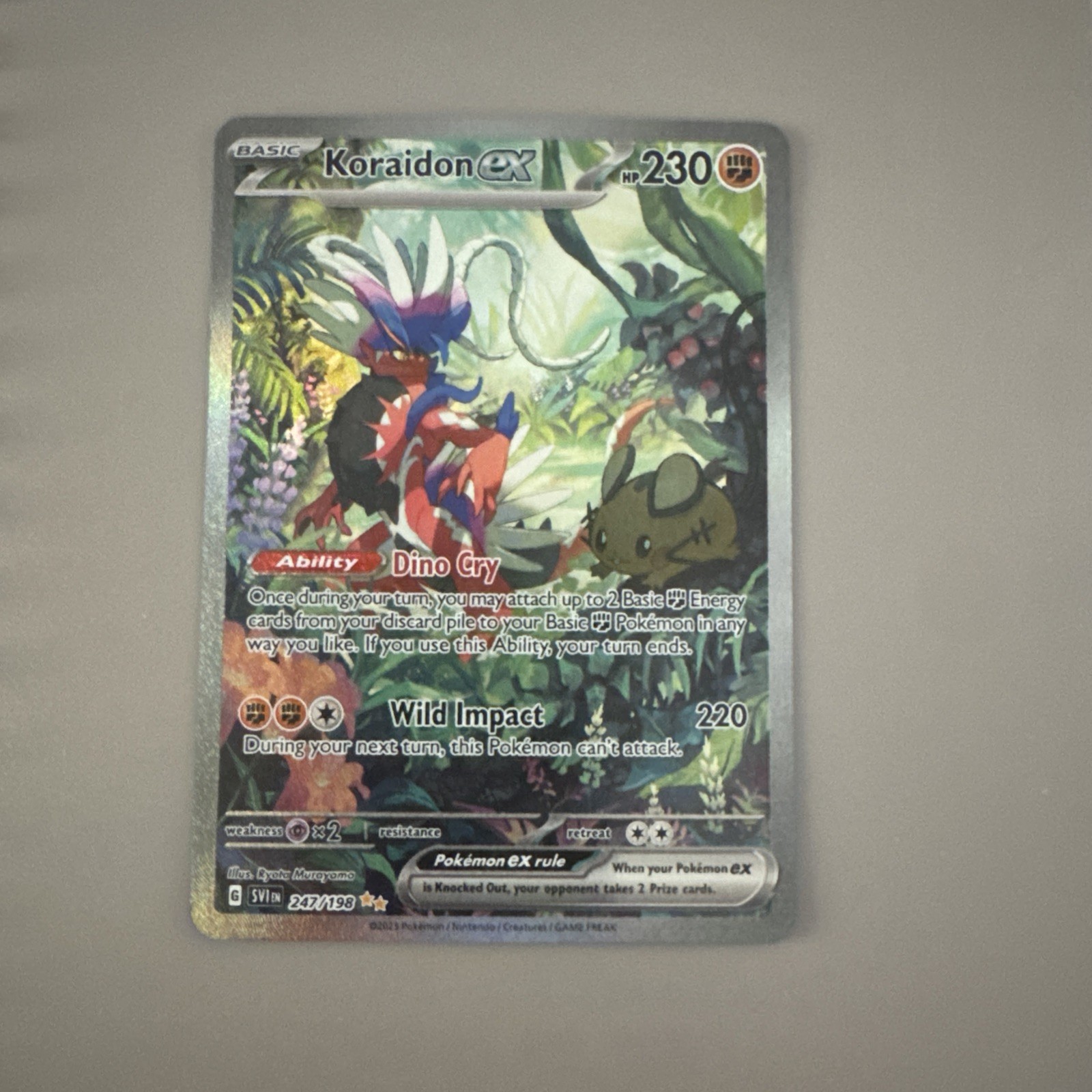 Koraidon ex 247/198 Scarlet & Violet Pokemon Special Illustration Rare Near Mint