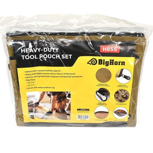 H855 Heavy Duty Tool Zipper Pouch Set of - Picture 9 of 9