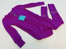 Posh Peanut Little Girls Purple Long sleeve One-Piece Pajama Size 3T