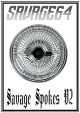 164 Scale Savage Spokes V2 Custom Wheels And Tires Chrome