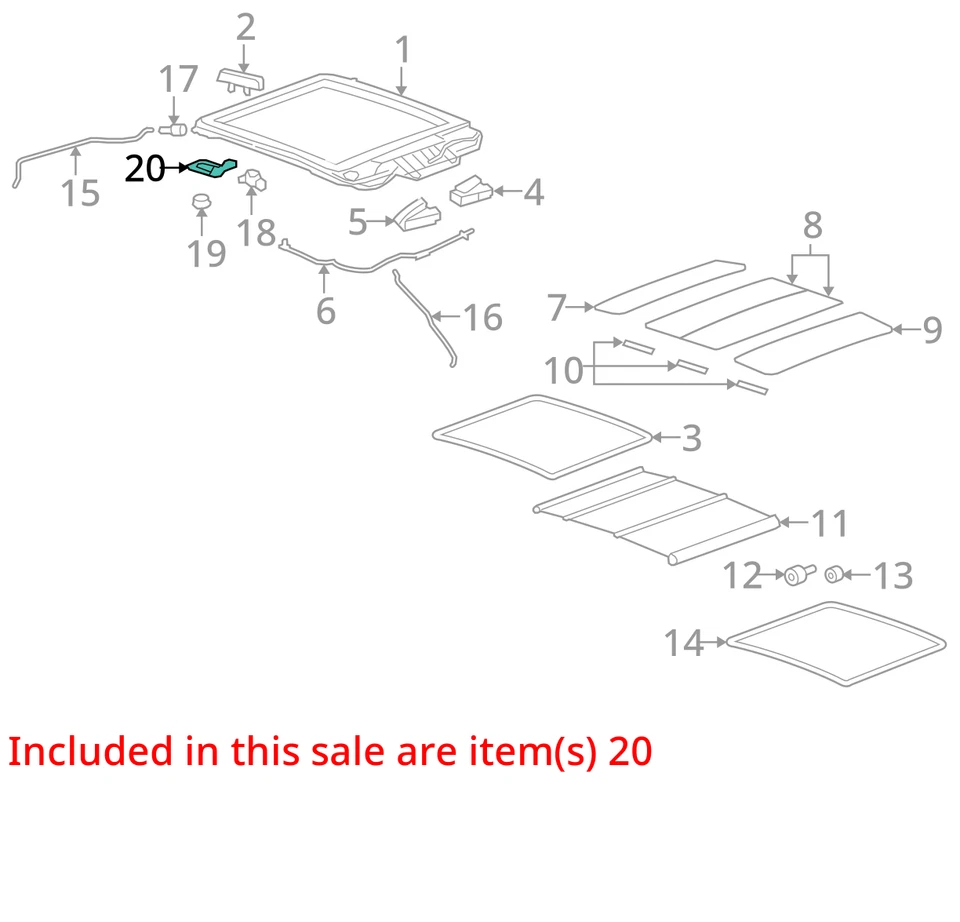 ПОДХОДИТ 2007 SATURN AURA КРОНШТЕЙН SUN RF MDL 15266370 - НОВЫЙ OEM 15266370 - Изображение 2 из 3