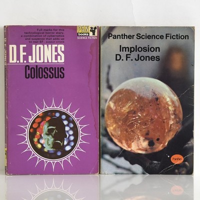 D.F. JONES Colossus, Implosion - 1960s Pan/Panther 1st thus - vintage SF, AI