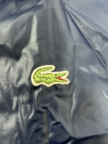 Vintage Lacoste Club Herren Jacke Large Navy Full Zip Regenmantel Windbreaker - Bild 7 von 11