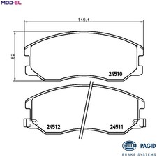 BRAKE PAD SET DISC BRAKE 8DB 355 013-121 FOR HOLDEN CAPTIVA/7/Gen./II  DAEWOO