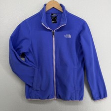 THE NORTH FACE Sweatshirt Youth L 14-16 Glacier Full Zip Fleece Jacket Blue