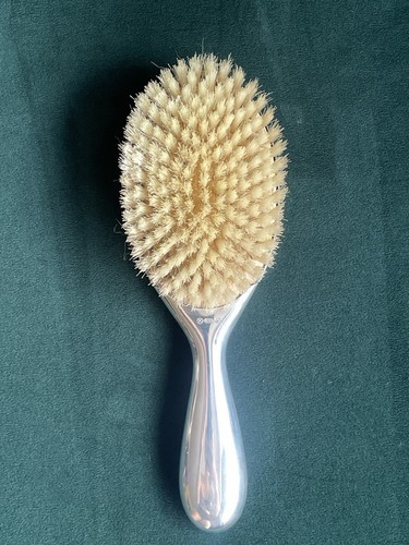 Antiguo cepillo de pelo holandés Gero 90 plateado trasero Georg Nilsson vintage B7 - Imagen 3 de 5