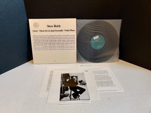 Steve Reich Octet Music For A Large Ensemble Violin Phase 1980 ECM Promo NM/NM - Picture 4 of 11