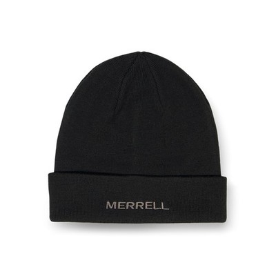 Powell Core Logo Beanie, Poly-Blend Knit Hat with Cuff & Logo for Warmth