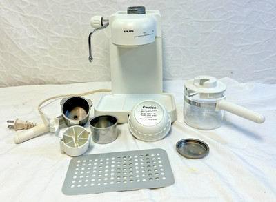 KRUPS Type 963 Household Espresso Maker Machine with Steam Wand - White