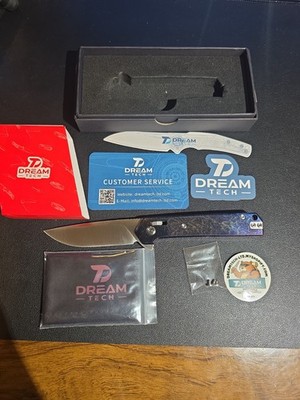 Dreamtech D4032TF Lightning Anodized Titanium VG10 Blade Crossbar Lock Knife