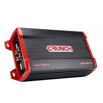 CRUNCH CRA-1500.4 CRA Series 1500 Watt Four Channel Amplifier 185x4 @ 4OHM, 3...