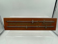 Vintage Snooker/Billiards Score Board Wood And Metal 39.5x9.5 CM