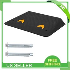 Heavy Duty Non-Slip Rubber Threshold Ramp Portable Doorway Curb Ramp 3.5" Rise