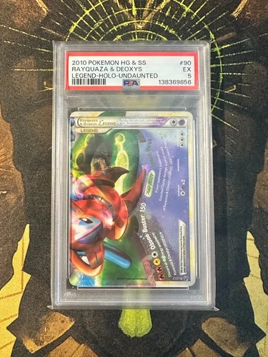 Pokemon Rayquaza Deoxys Legend 90/90 Undaunted PSA 5