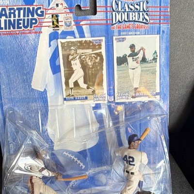 Starting Lineup Classic Doubles Hank Aaron & Jackie Robinson