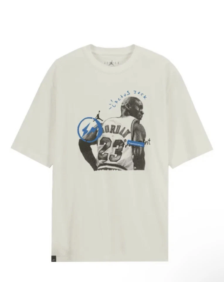 Camiseta Travis Scott x Jordan x Fragment (Blanco) Talla: XL Foto 2 de 3
