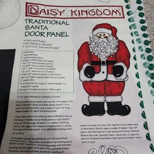 Daisy Kingdom Traditional Santa Door Panel, NEW, 1998 Christmas Decor