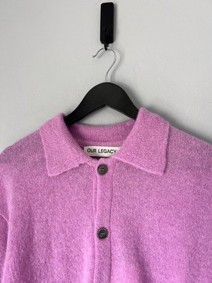 Our Legacy Evening Polo - Size 48 - Candyfloss Fuzzy Alpaca