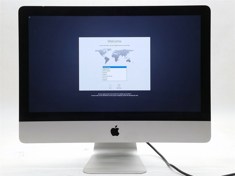 APPLE IMAC 21.5" INTEL i5 2.70GHZ 8GB 1TB HDD A1418 LATE 2013 IRIS PRO ME086LL/A