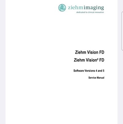 Ziehm Vision FD Service Manual 