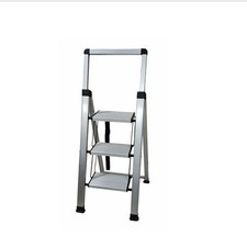Foldable 3 Steps Ladder  Non Slip Durable Build Steel with Removable Tray