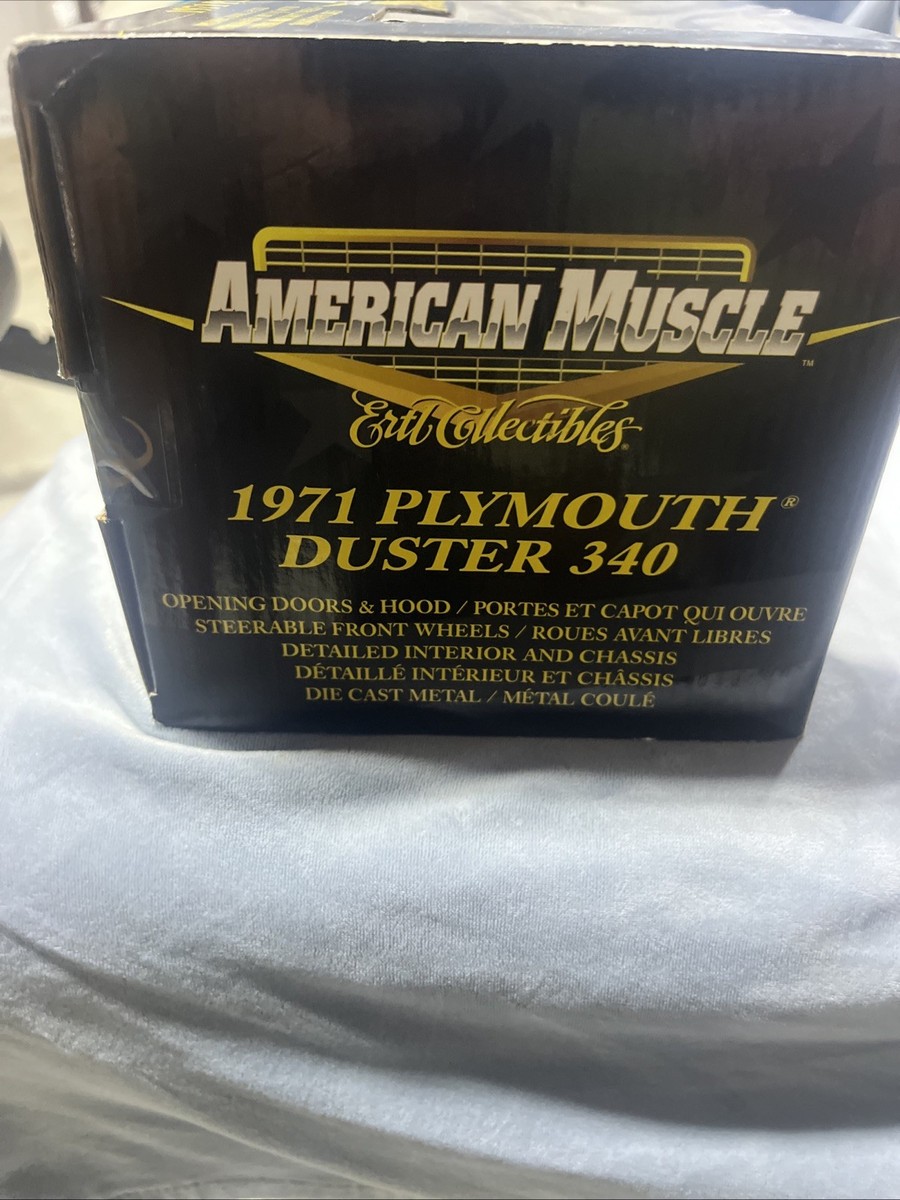 ミニカー AMERICAN MUSCLE 1971 PLYMOUTH DUSTER 340 ERTL AMERICAN MUSCLE 1971 PLYMOUTH DUSTER 340 1/18 SCALE