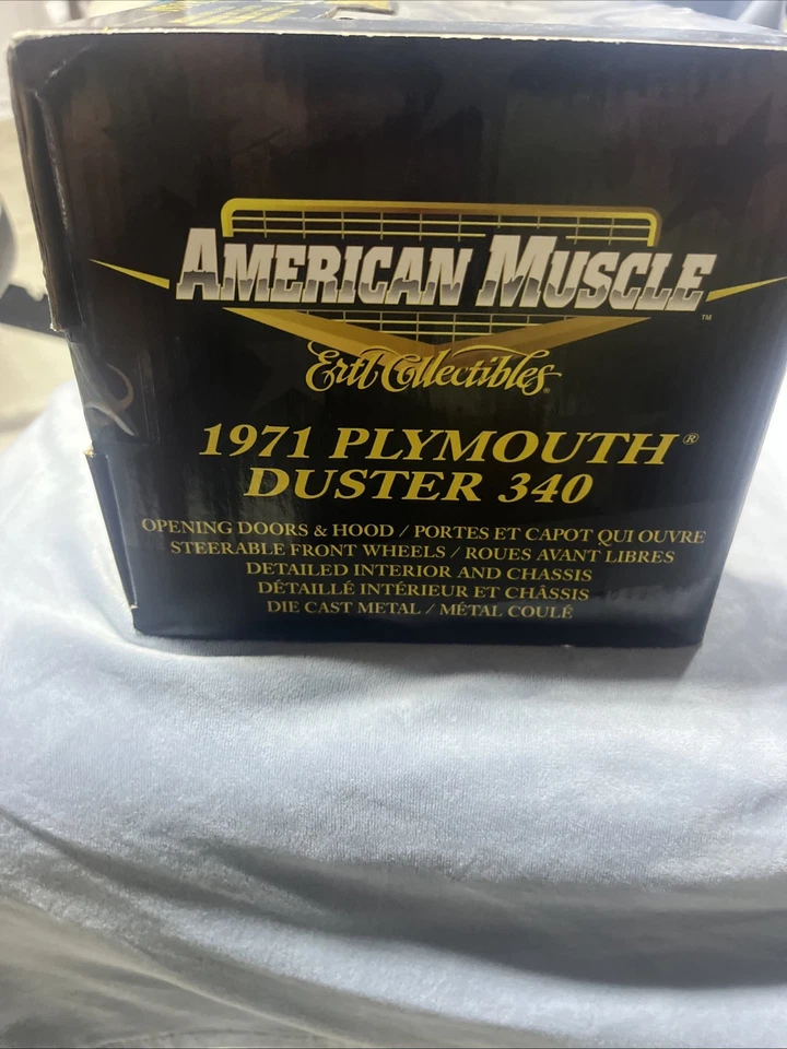 PLYMOUTH DUSTER ERTL AMERICAN MUSCLE 1971 ESCALA 340 1/18 N.I.B. Foto 2 de 4