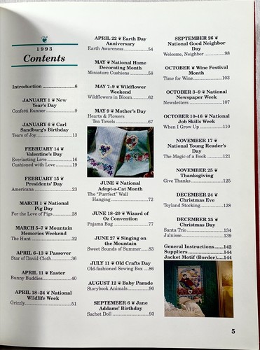 1993 Vanessa-Ann Collection Holidays In Cross Stitch Pattern Book Vintage 15507 - Picture 2 of 9