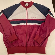 Adidas Color Block Windbreaker Jacket Size XLarge Made in Thailand Vintage 80s