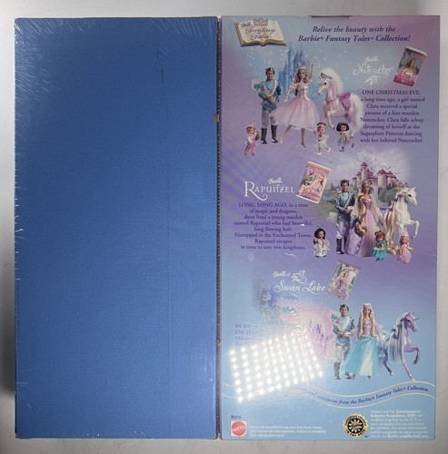 New Sealed 2003 Barbie Swan Lake Odette Doll & VHS Combo Fairy Tale Collection - Picture 3 of 3