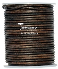 Vintage Round Leather Cord - Unique & Eye-catching-100 meter spool