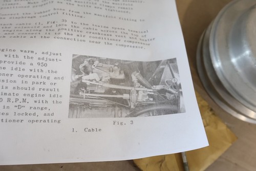 STUDEBAKER 1963 1964 AVANTI AIR CONDITIONING THROTTLE IDLE KICKER for COOLING om - Picture 6 of 9