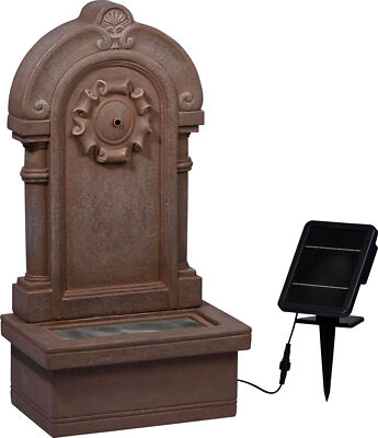 Gartenbrunnen Solarpanel Wasserspiel Zierbrunnen Garten Springbrunnen Steinoptik