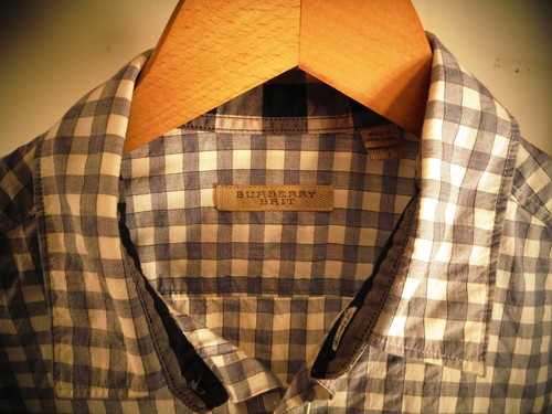 Burberry Brit Logo Mens Men's Gray 