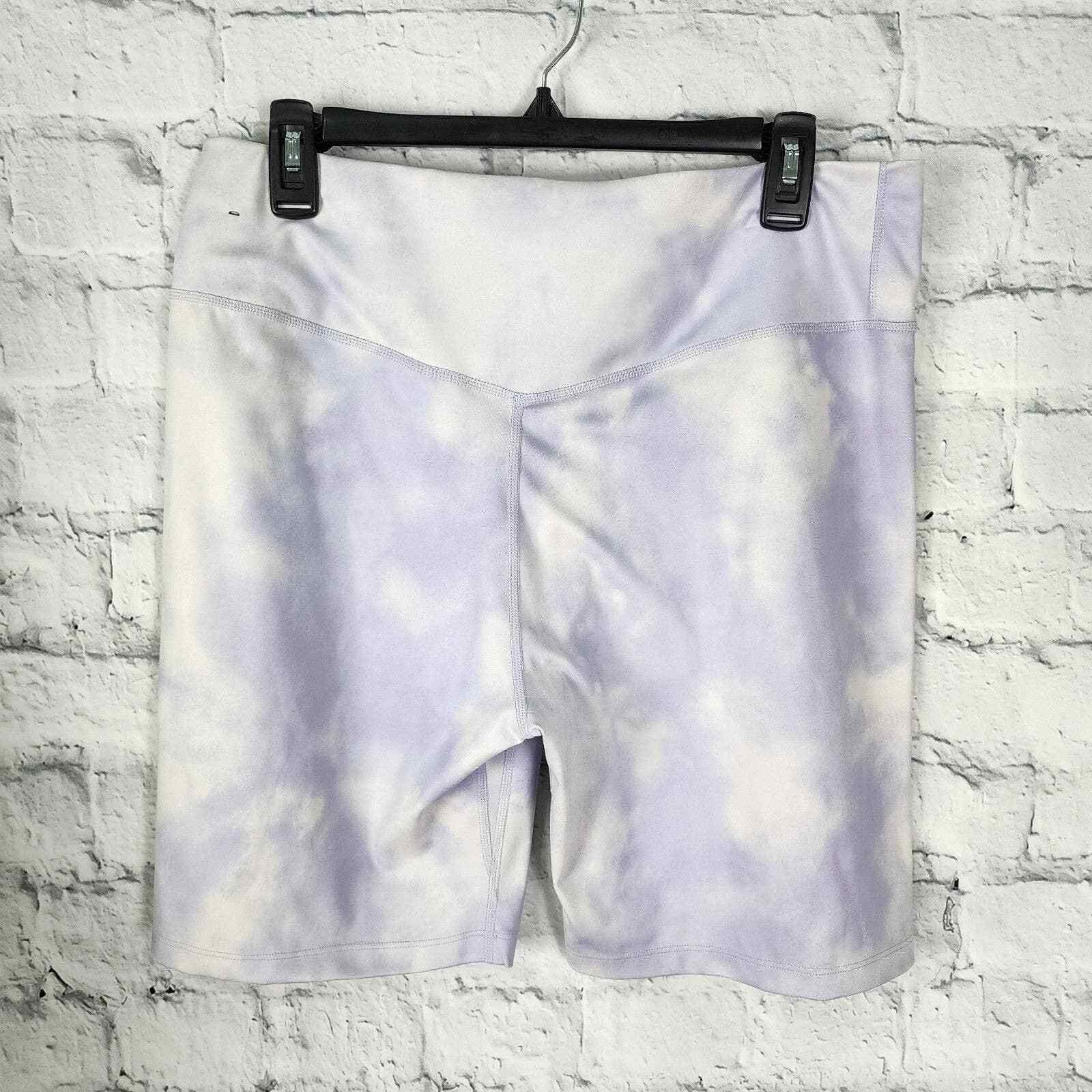 Nike dri fit biker shorts Sz XL tie dye media pocket high waist A2 | eBay