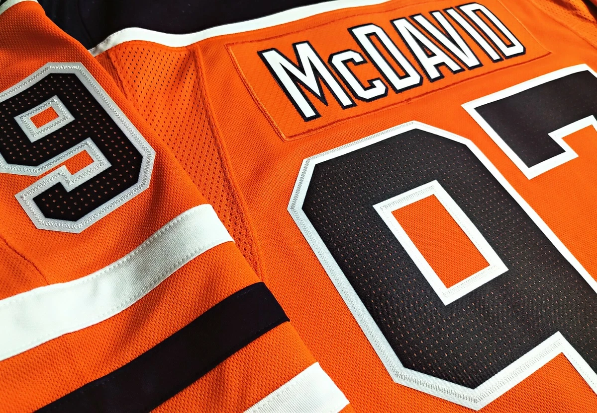 Men's adidas Connor McDavid Orange Edmonton Oilers Authentic Player Jersey