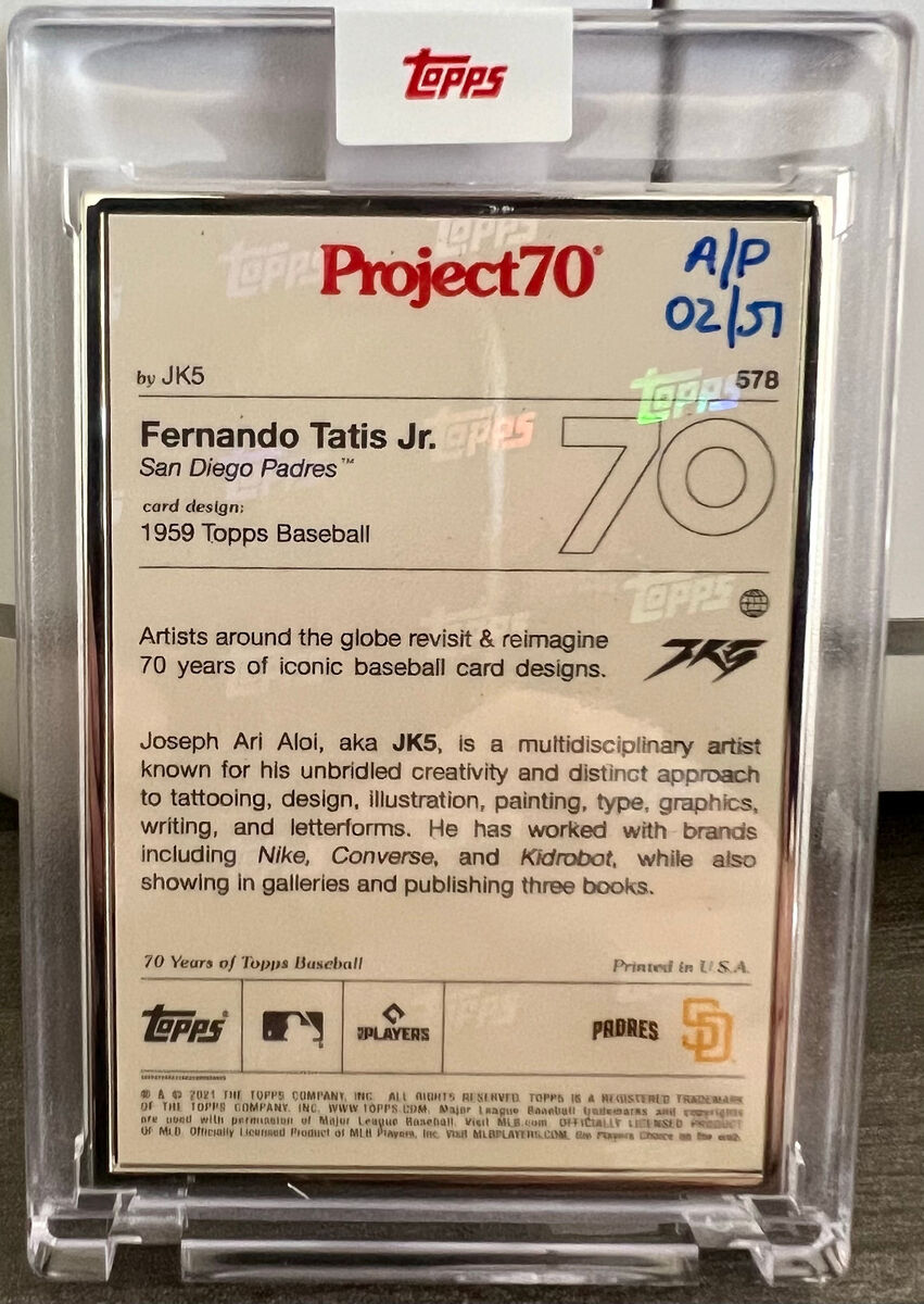 Topps Project 70 Fernando Tatis Jr. by JK5 #578 Artist Proof Topps Project 70 Fernando Tatis Jr. by JK5 #578 Artist Proof