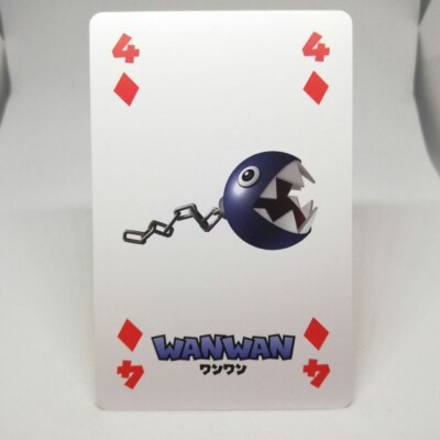 4 WANWAN DIA Super Mario Character encyclopedia playing CARD Nintendo JAPAN