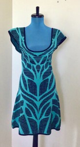Bebe Fit Flare Jade Black Combo Dress Size Medium Ebay