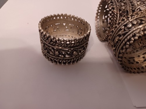 Plattierte filigrane Serviettenringe 6er Set Vitg - Bild 1 von 3