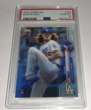 2020 Topps On Demand 3D #235 Dustin May RC Card Graded PSA 10 Gem Mint Pop 1