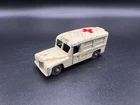 Matchbox Daimler Ambulance No 14 Lesney England Gray Wheel Chipped Up
